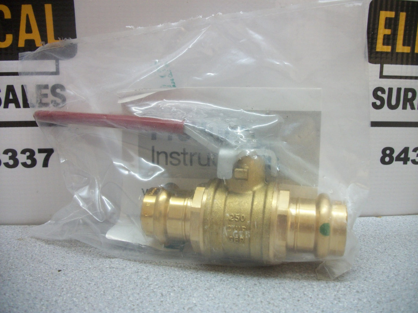 VIEGA PROPRESS 3/4" X 3/4" BRONZE BRASS BALL VALVE 24005 NEW