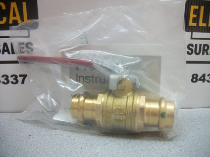VIEGA PROPRESS 3/4" X 3/4" BRONZE BRASS BALL VALVE 24005 NEW