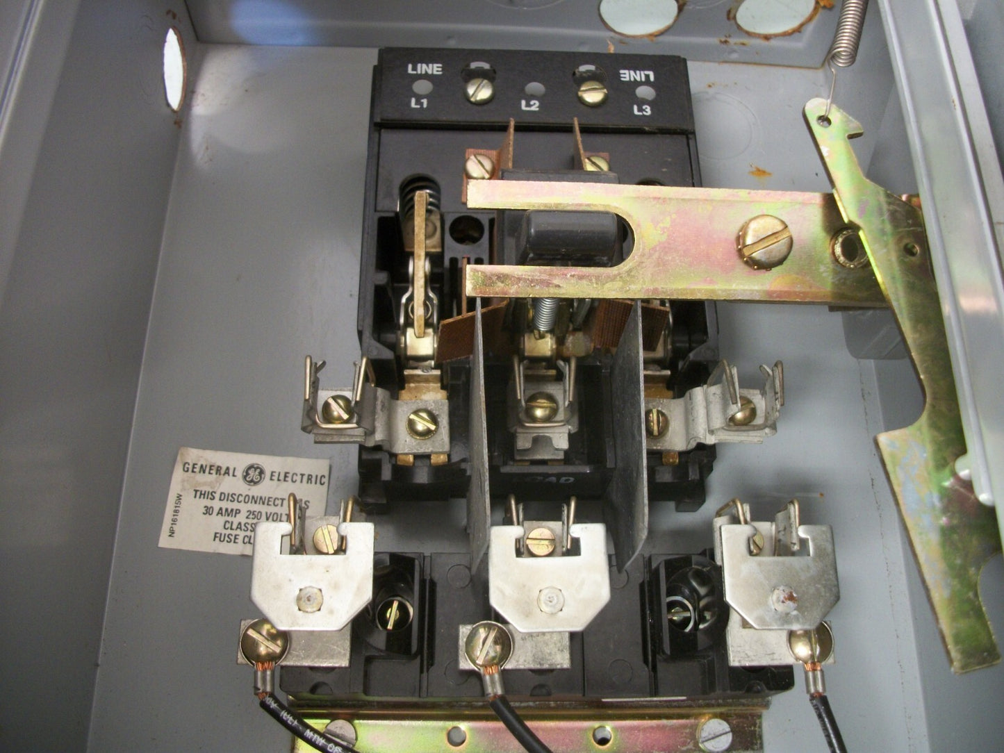 GE STARTER COMBO SIZE 1 CR308C1182PABTDB 120VCOIL 30AMP FUSIBLE