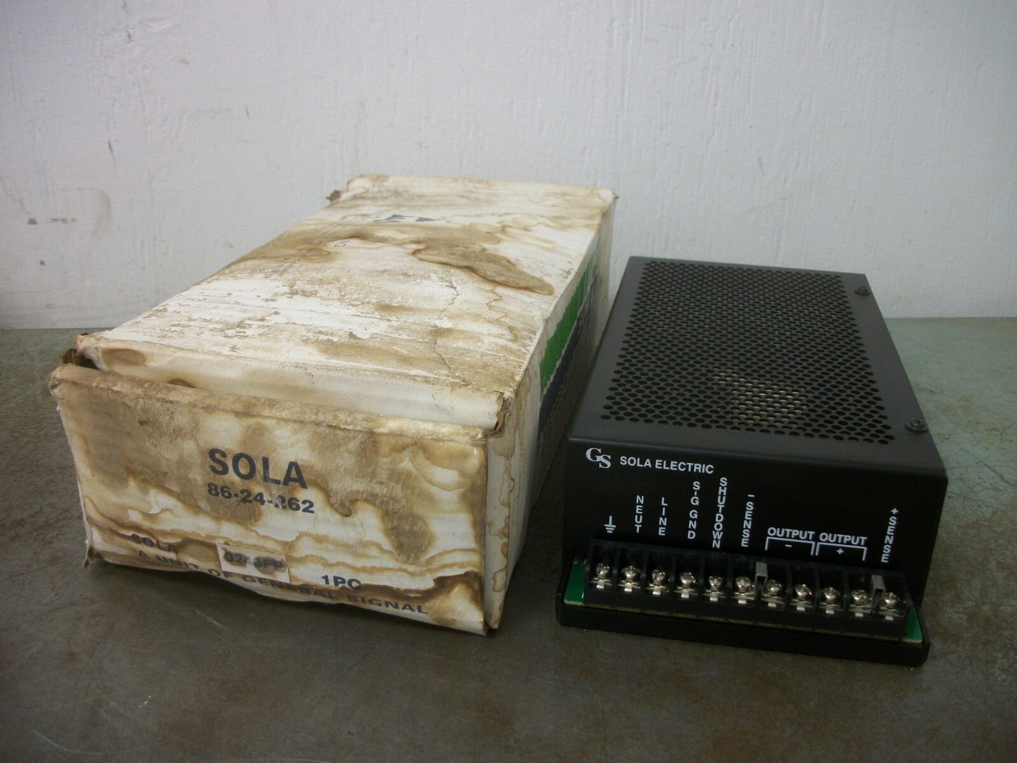 SOLA CUSTOM RECTIFIER POWER SUPPLY 86-24-262 IN 115/230VAC OUT 24VDC 6.2AMP NIB