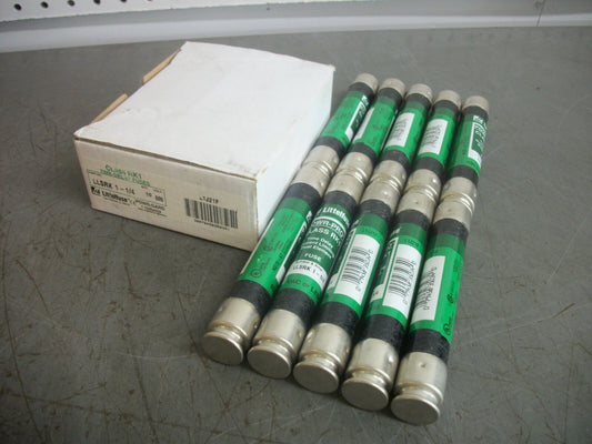LITTELFUSE BOX OF 10 POWR-GARD FUSES LLSRK1-1/4 1-1/4AMP 600VOLT NIB