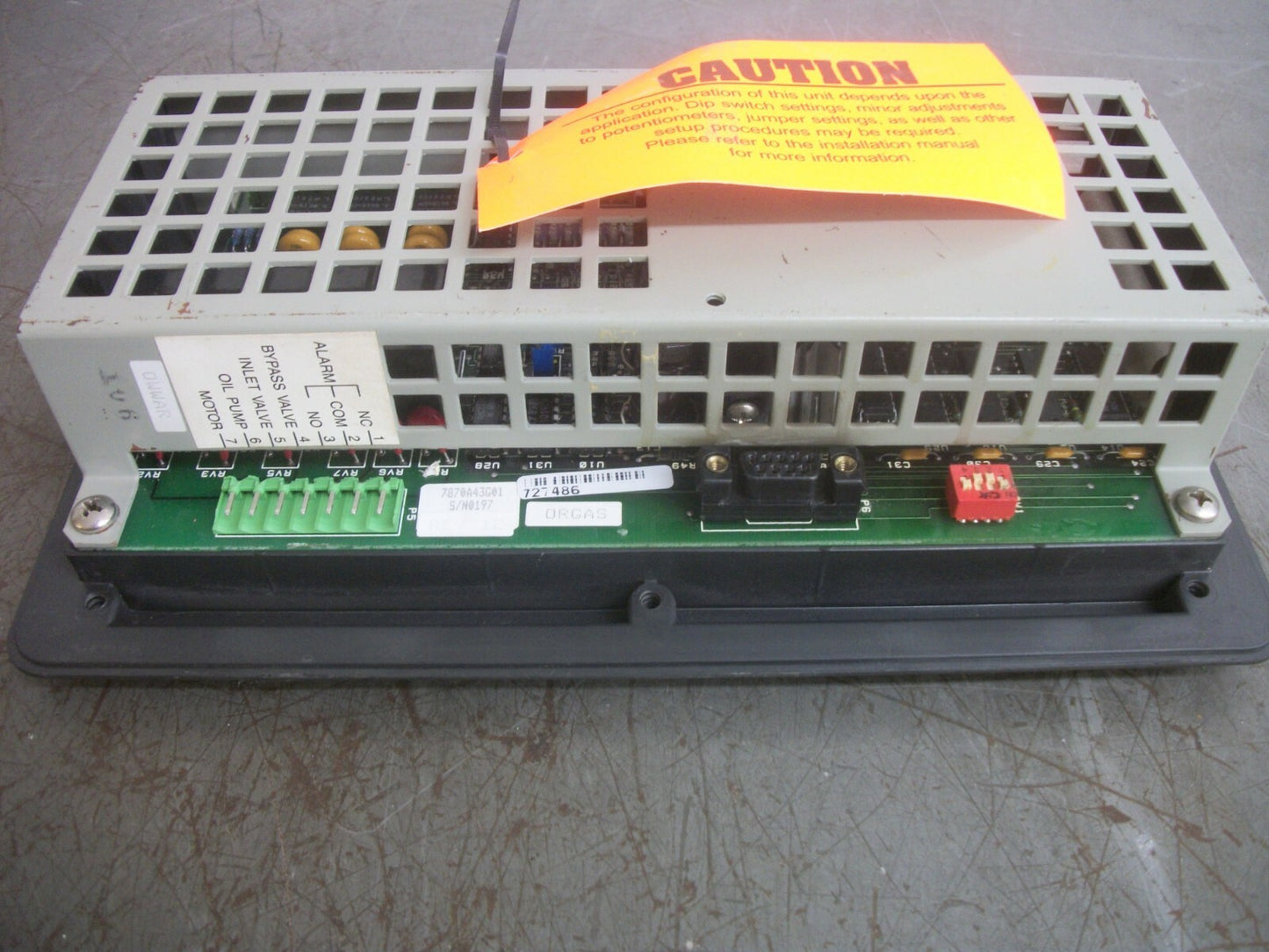 INGERSOLL-RAND 727486 MVP MICROCONTROLLER 7870A43G01 REV 12