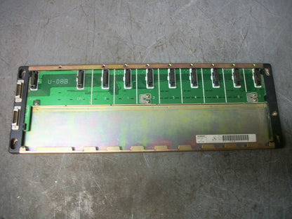 SIEMENS 10-SLOT PLC CHASSIS RACK BASE U-08B