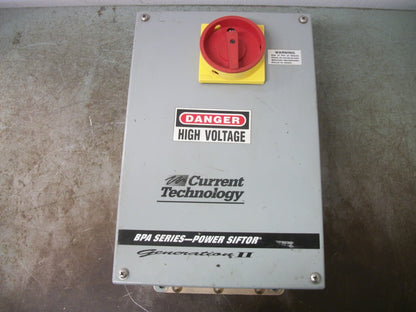 CURRENT TECHNOLOGY TRANSIENT VOLTAGE SURGE SUPPRESSOR BPA 277/480-3GY-DF