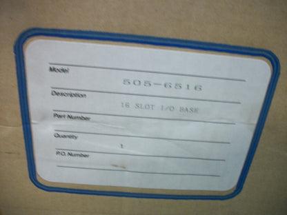 SIEMENS PLC 16-SLOT I/O BASE CHASSIS RACK 505-6516 NIB