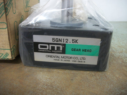 ORIENTAL MOTOR GEAR HEAD 5GN12.5K NIB
