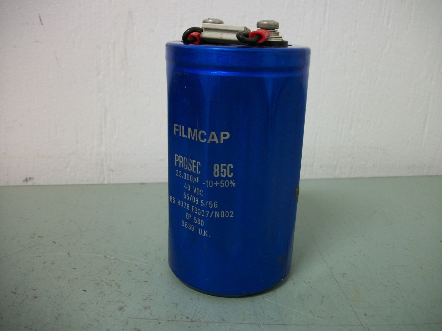 PROSEC FILMCAP 85C 33,000uF CAPACITOR BS 9078 F0007/N002 40VDC