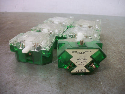 SQUARE D LOT OF 6 N.O. CONTACT BLOCKS 9001KA2