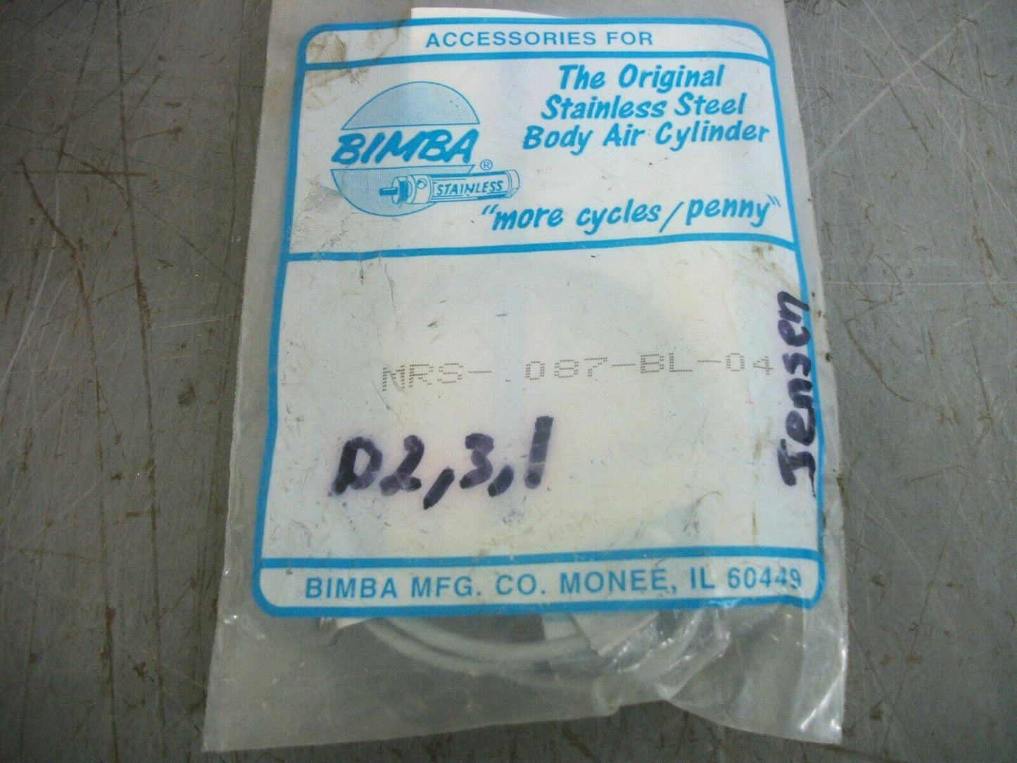 BIMBA MAGNETIC REED SWITCH MRS-087-BL-04 NEW