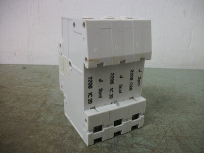 SIEMENS MINI CIRCUIT BREAKER 5SX23C20 20AMP 400VOLT 3POLE