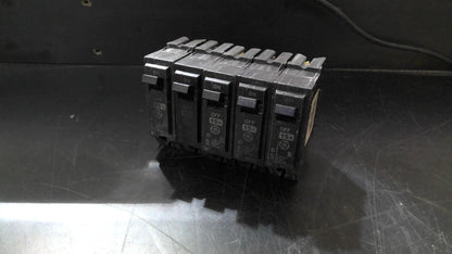 GE LOT OF 5 THQL CIRCUIT BREAKERS THQL1115 15AMP 240VOLT 1POLE