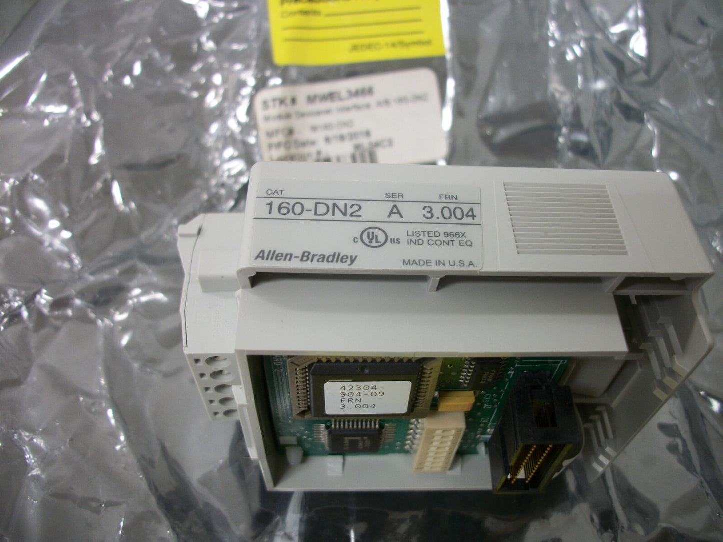ALLEN-BRADLEY DEVICENET INTERFACE MODULE FOR SERIES A,B,C 160 160-DN2 NOB