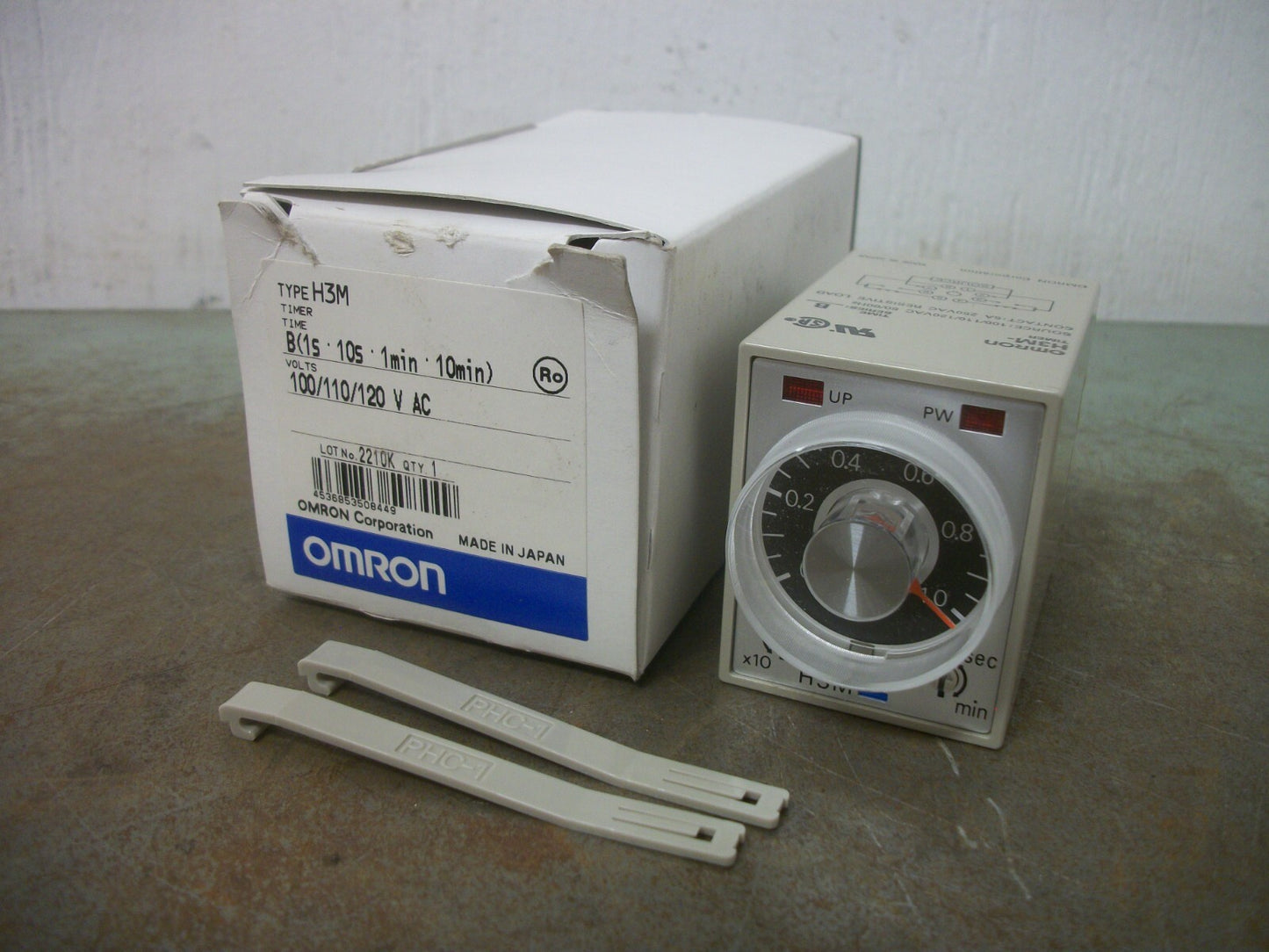 OMRON ANALOG TIMER UNIT H3M 100/110/120VOLT 1S-10S 1MIN-10MIN NIB