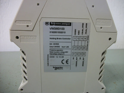 TELEMECANIQUE HOLDING BRAKE CONTROLLER VW3M3103 24VDC 1.6AMP