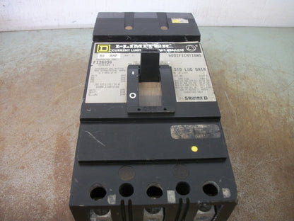 SQUARE D I-LIMITER I-LINE FI CIRCUIT BREAKER FI36090 90AMP 600VOLT 3POLE GRAY