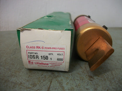 LITTELFUSE POWR-PRO INDICATOR FUSE IDSR150 150AMP 600VOLT NIB