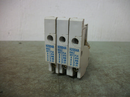 CUTLER-HAMMER LOT OF 3 FREEDOM SERIES OVERLOAD RELAY HEATERS H2004A
