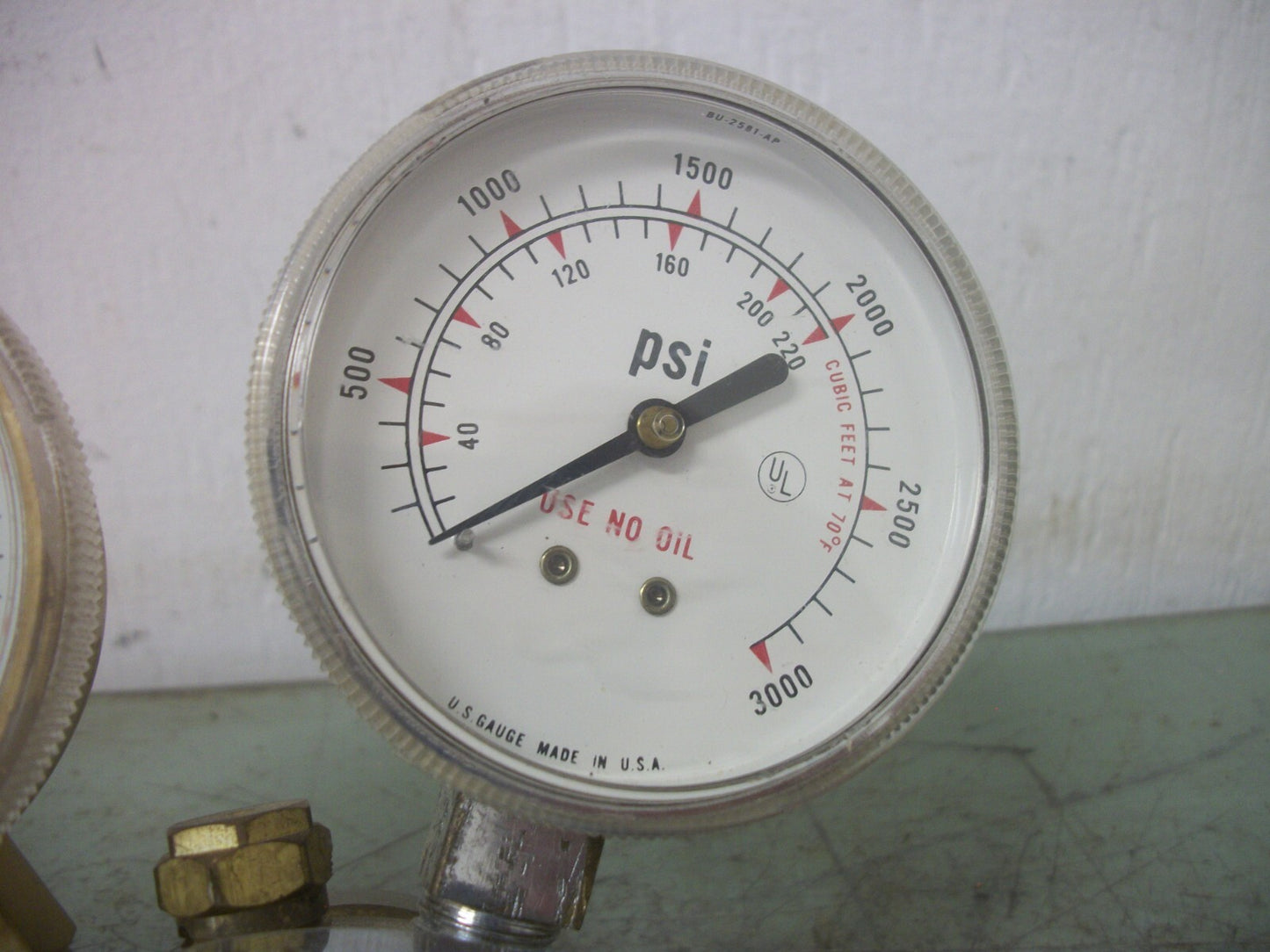 HEWLETT-PACKARD PNEUMATIC PRESSURE REGULATOR 0101-0128 0-100PSI