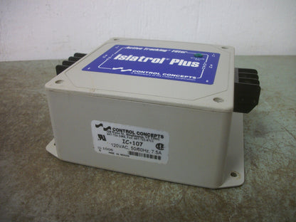 CONTROL CONCEPTS ISLATROL PLUS ACTIVE TRACKING FILTER IC+107 120VOLT 7.5AMP