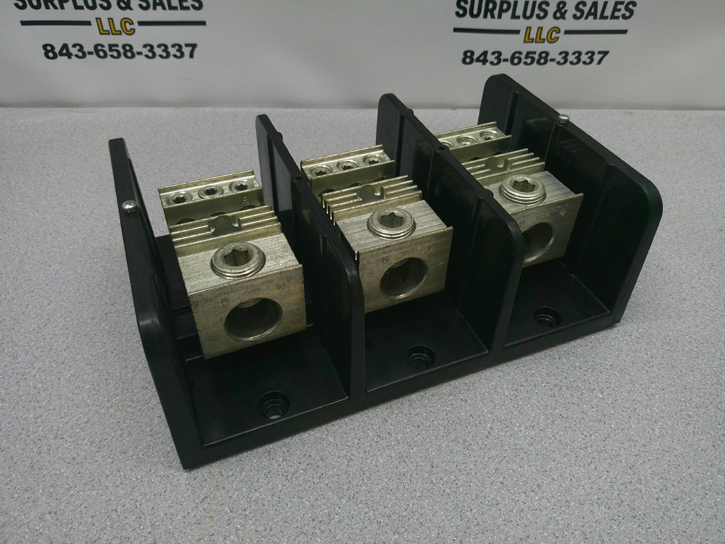 MARATHON POWER DISTRIBUTION TERMINAL BLOCK 1453579 380AMP 600VOLT 3POLE