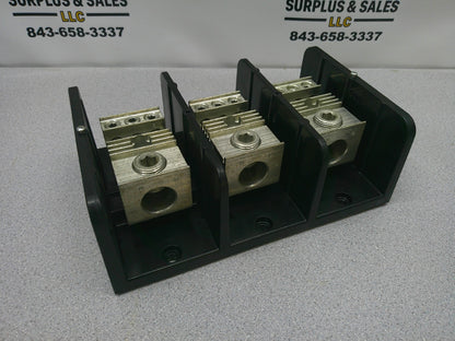 MARATHON POWER DISTRIBUTION TERMINAL BLOCK 1453579 380AMP 600VOLT 3POLE