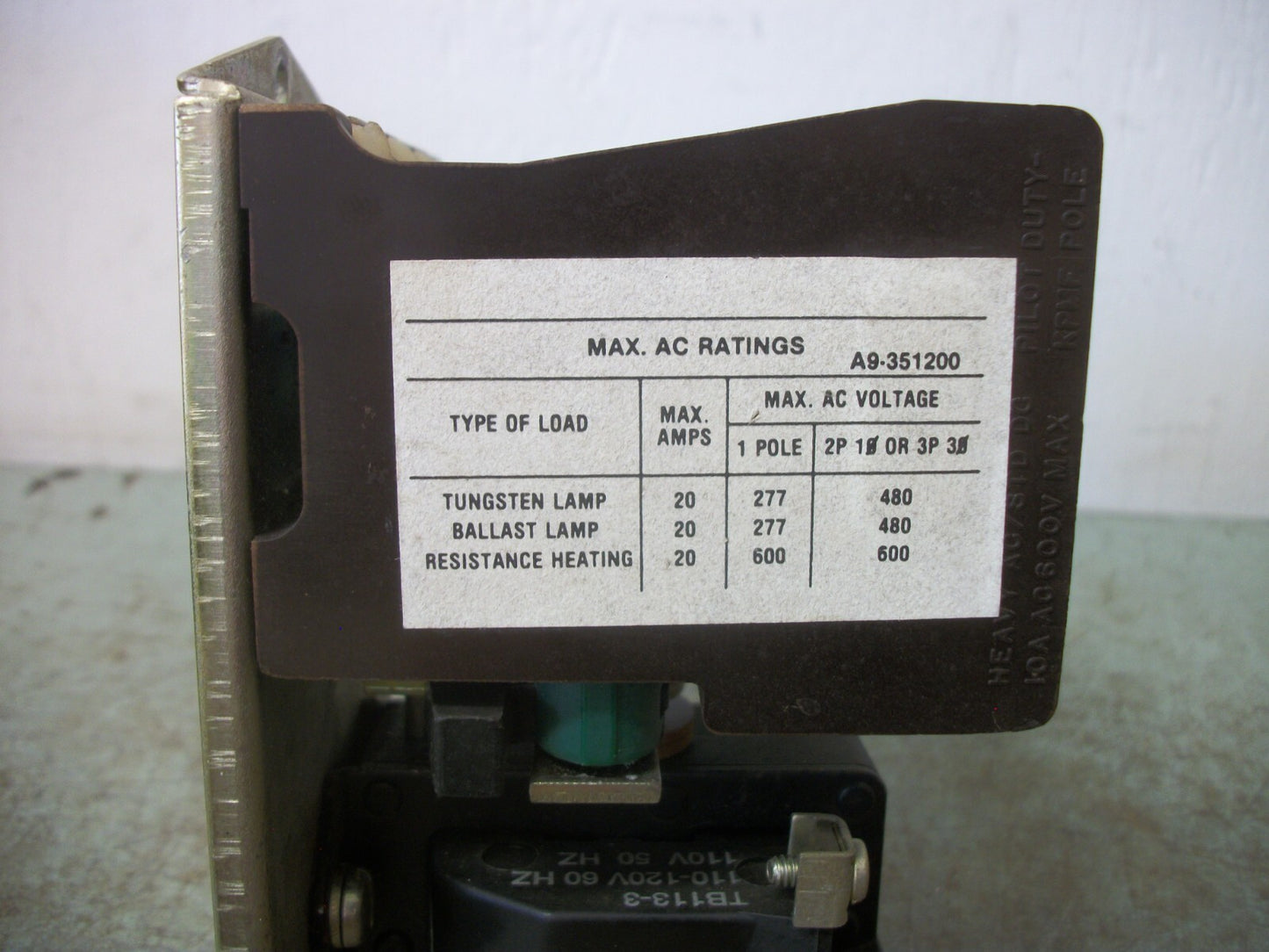 JOSLYN CLARK 20AMP 4POLE LIGHTING CONTACTOR LC20U04 120VCOIL 3PH