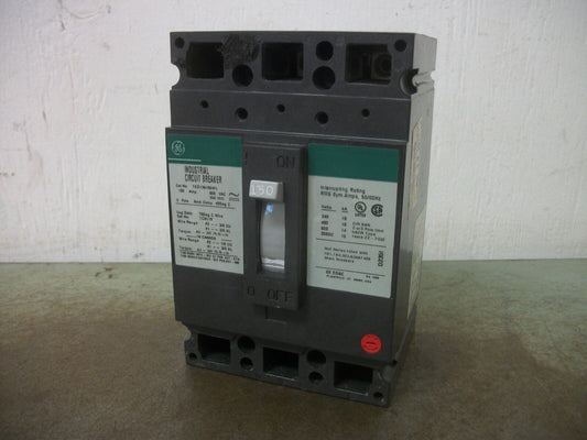 GE TED CIRCUIT BREAKER TED136150WL 150AMP 600VOLT 3POLE GREEN