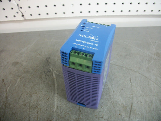 MICRON POWER SUPPLY MDP100-24AL-1C 24VDC 92WATT