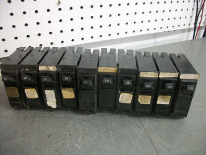 CROUSE-HINDS MURRAY ARROW HART LOT OF 30 MP CIRCUIT BREAKERS MP120 20A 240V 1P