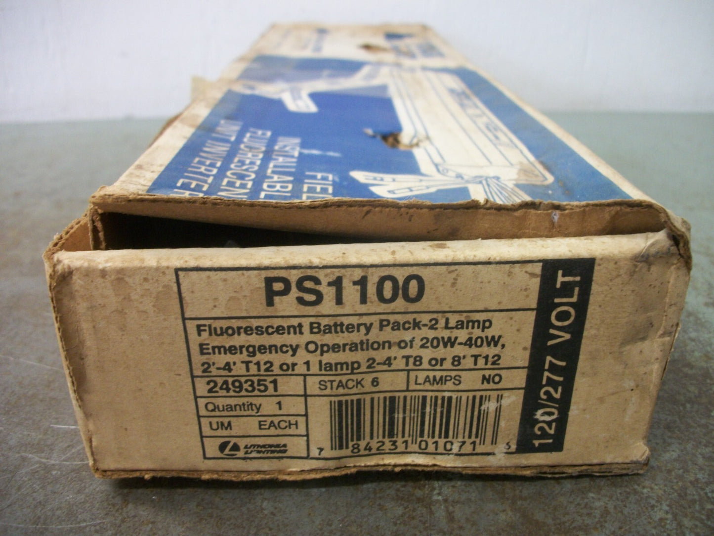 LITHONIA LIGHTING POWER SENTRY FLUORESCENT UNIT INVERTER BALLAST PS1100 NIB
