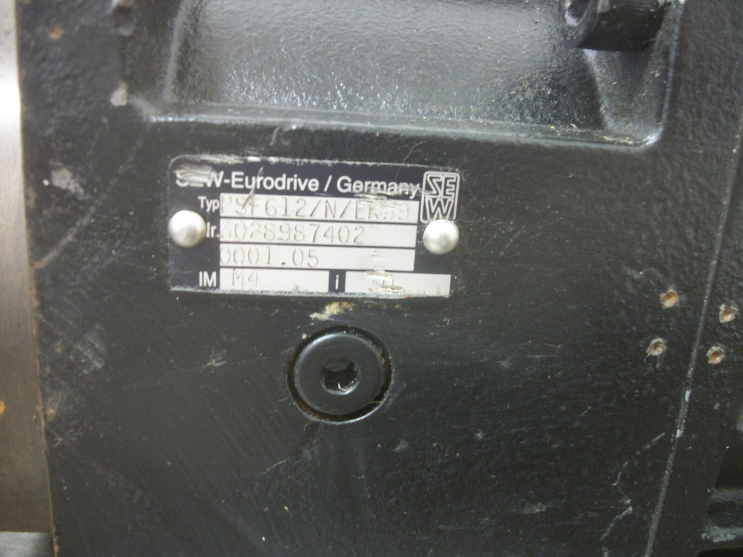 SEW-EURODRIVE SERVO MOTOR PSF612/N/EK99 30289874020001.05 IM M4 I 30