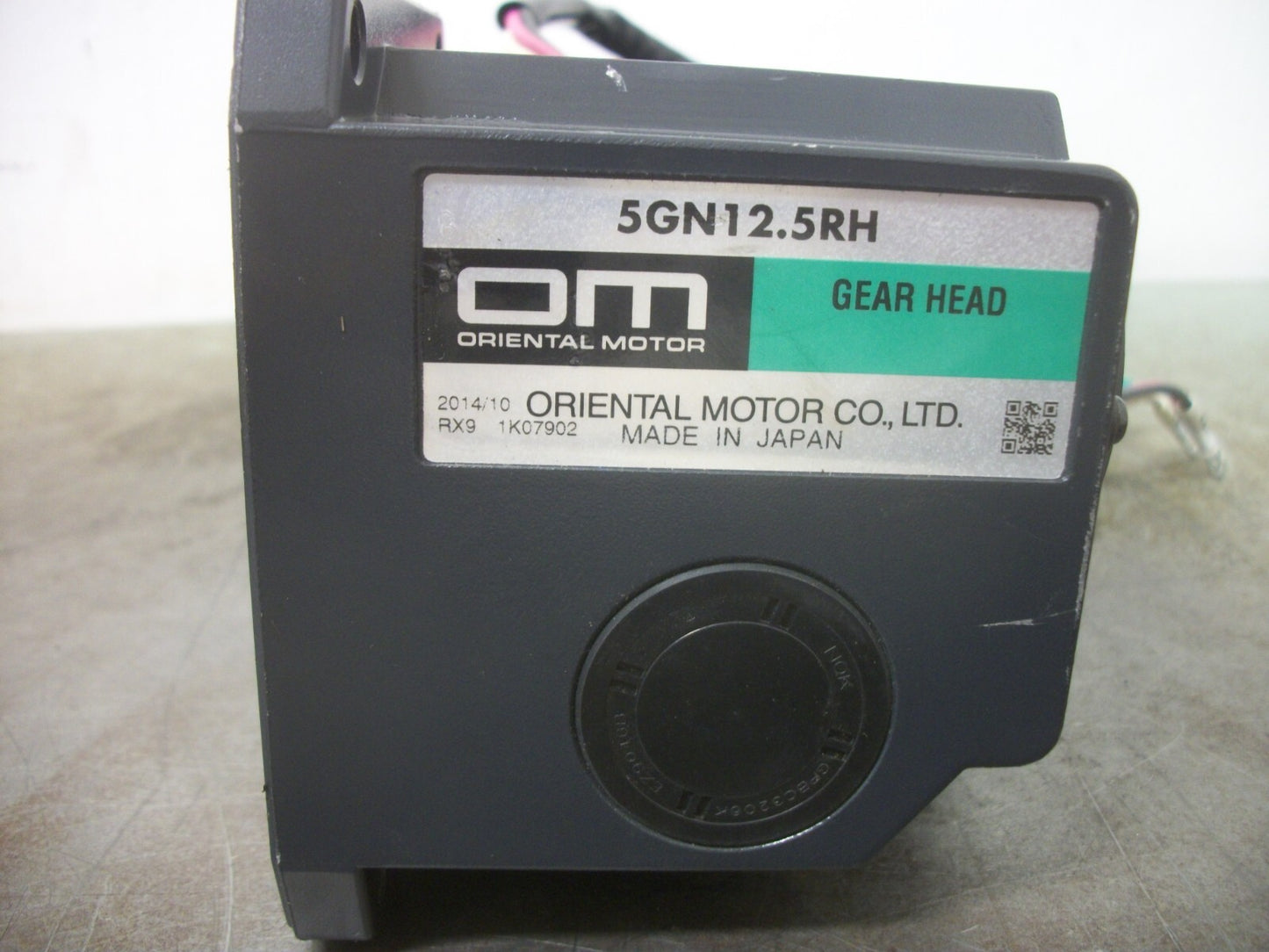 ORIENTAL MOTOR 40WATT INDUCTION MOTOR 5IK40GN-SW2 230VOLT 1600RPM 5GN12.5RH