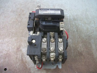 GE SIZE 00 MOTOR STARTER CR306A0 9AMP 115VCOIL 3PH 600V 2HP