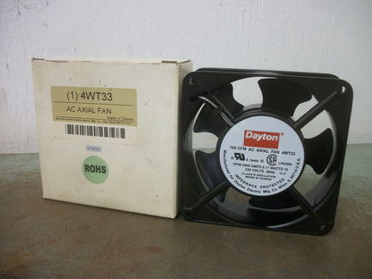DAYTON AC AXIAL FAN 4WT33 230VOLT 105CFM 2900RPM NIB