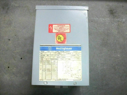 WESTINGHOUSE 3KVA 1PH TRANSFORMER TYPE 3R S20K11S03N HV 240X480 LV 120/240