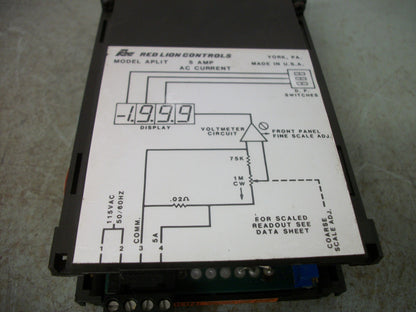 RED LION DIGITAL LCD AC CURRENT PANEL METER APLIT405