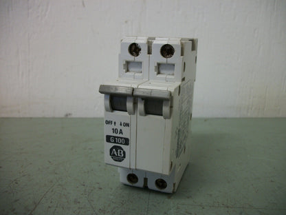 ALLEN-BRADLEY MOTOR CIRCUIT BREAKER 1492-CB2G100 10AMP 480VOLT 2POLE