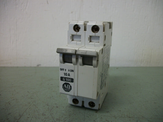 ALLEN-BRADLEY MOTOR CIRCUIT BREAKER 1492-CB2G100 10AMP 480VOLT 2POLE