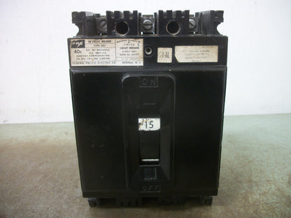 FEDERAL PACIFIC NEF CIRCUIT BREAKER NEF433015 15AMP 480VOLT 3POLE