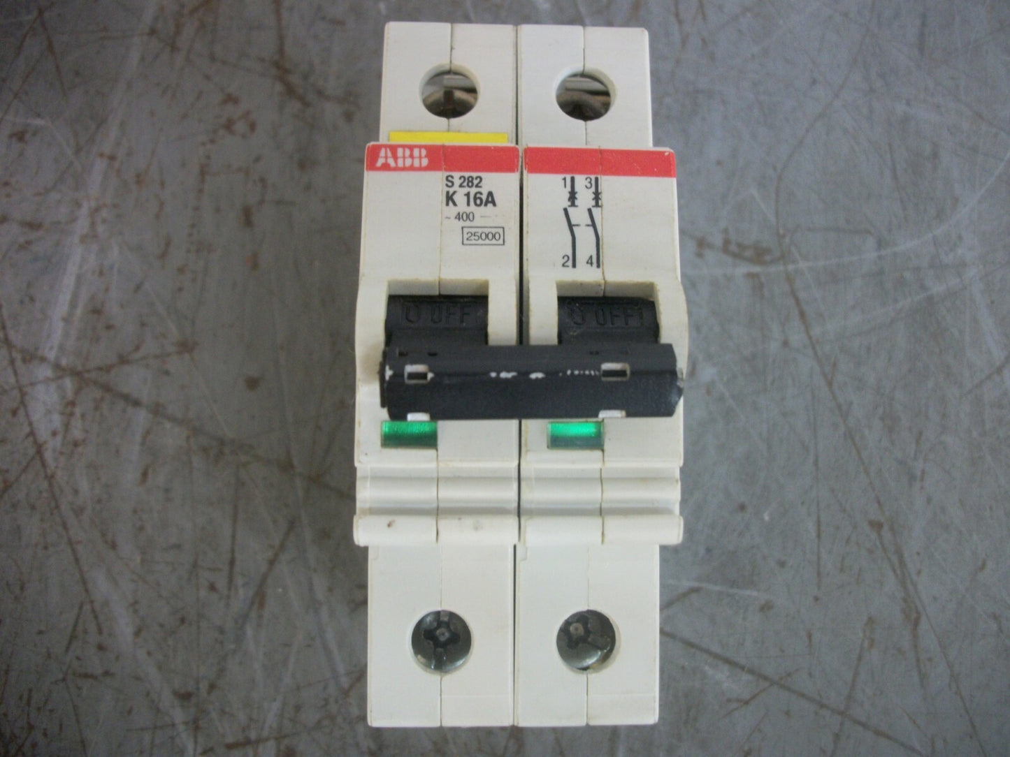 ABB MINI CIRCUIT BREAKER S282K16A 16AMP 480VOLT 2POLE
