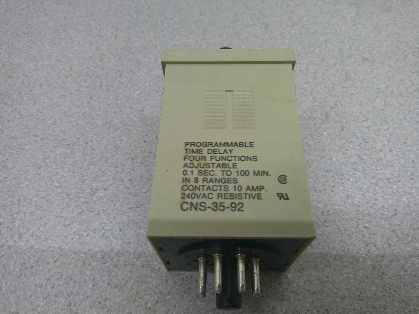 POTTER & BRUMFIELD PROGRAMMABLE TIME DELAY RELAY CNS-35-92 0.1SEC TO 100MIN