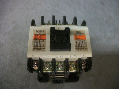 FUJI SC-5-1 CONTACTOR 4NC0H0 20AMP 220VCOIL 3PH 600V 10HP