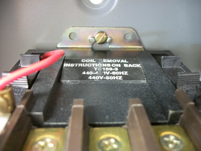 JOSLYN CLARK ENCL SIZE 00 MOTOR STARTER T13U03A 9AMP 480VCOIL 3PH 600V 2HP NOB