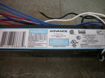 ADVANCE OPTANIUM INSTANT START ELECTRONIC BALLAST IOPA-2P32-N 120/277VOLT