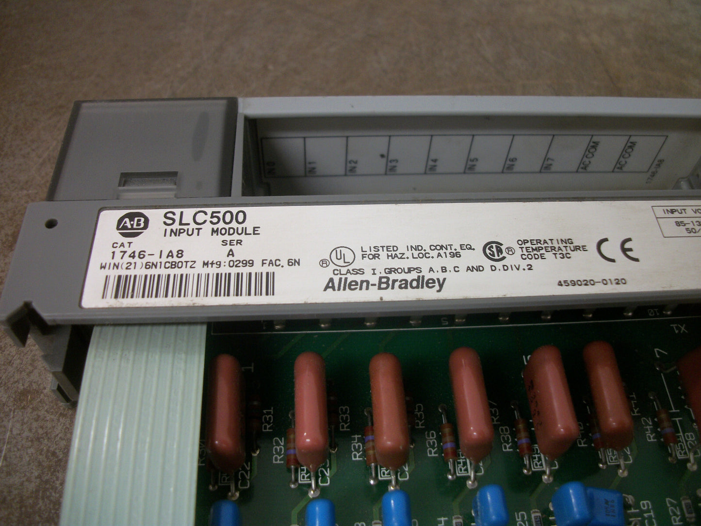 ALLEN-BRADLEY SLC 500 INPUT MODULE 1746-IA8