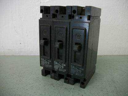 WESTINGHOUSE LOT OF 3 EHB CIRCUIT BREAKERS EHB1020 20AMP 277VOLT 1POLE