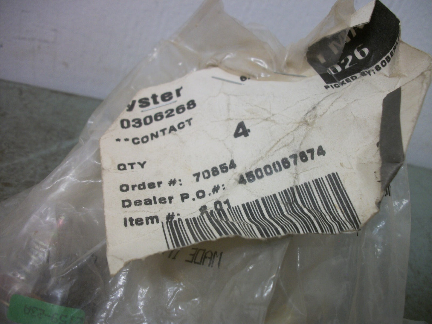 HYSTER LOT OF 6 FORKLIFT CONTACTS 0306268 NEW