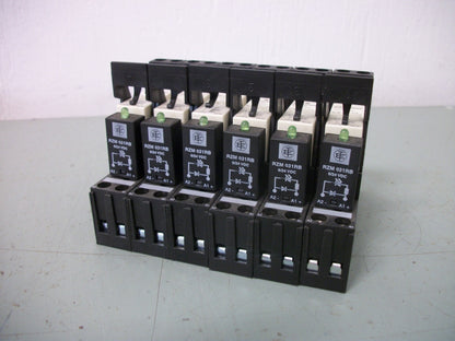 TELEMECANIQUE LOT OF 6 DPDT RELAYS RSB2A080BD 8AMP 250VAC 24VDC