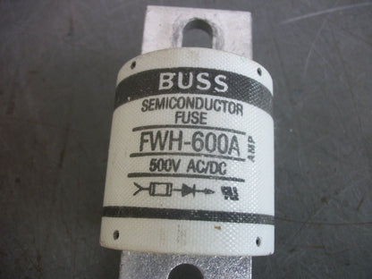 BUSSMANN SEMICONDUCTOR FUSE FWH-600A 600AMP 500VOLT