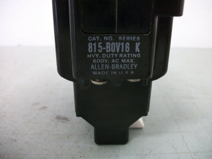 ALLEN-BRADLEY THERMAL OVERLOAD RELAY 815-BOV16 600VOLT